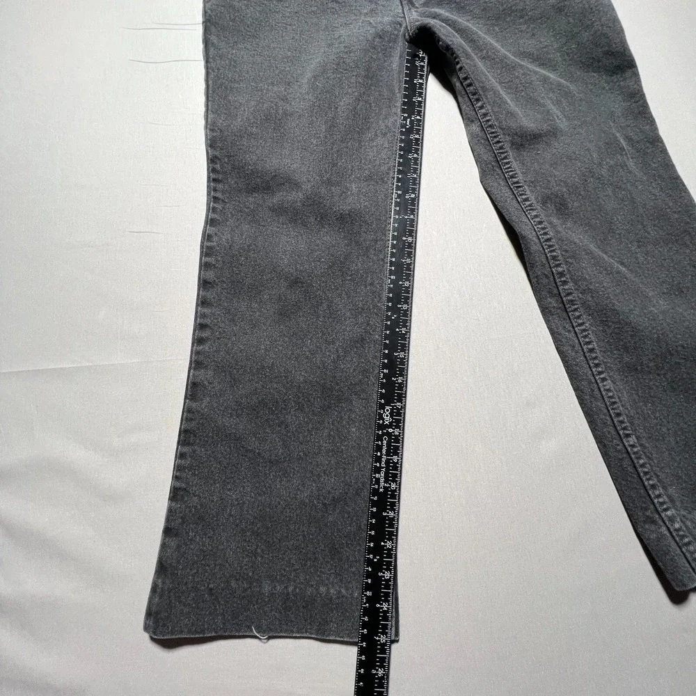 Vintage Levi's 517 Mens Faded Black Wash High‎ Rise 5-Pocket Bootcut Jeans 32x25